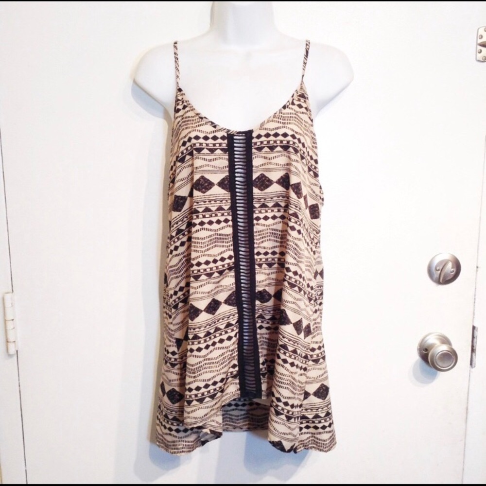 Daytrip Boho Style tribal print tank top